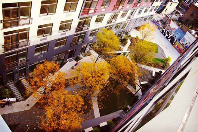 布什维克社区庭院景观castlebraidfactorybyfuturegreenmooool设计