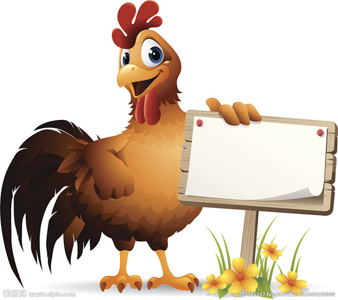 大双-double从小罗童鞋转采于2018-09-13 12:13:46举牌卡通鸡q版小