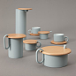 哲品佐藤大设计蓬叶系列茶壶冷水壶咖啡杯碟马克杯陶瓷家用茶具