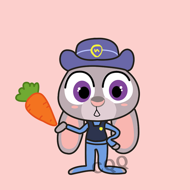 情侣头像疯狂动物城朱蒂陈圈圈q版小头像关注微信公众号