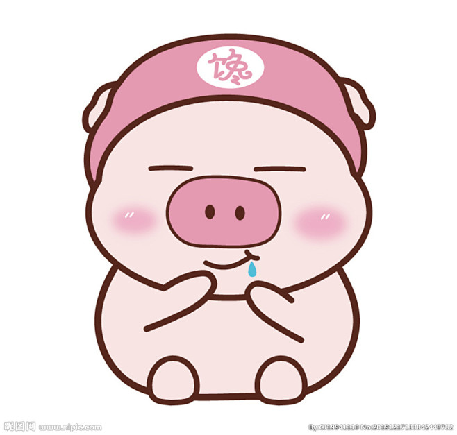 卡通小馋猪