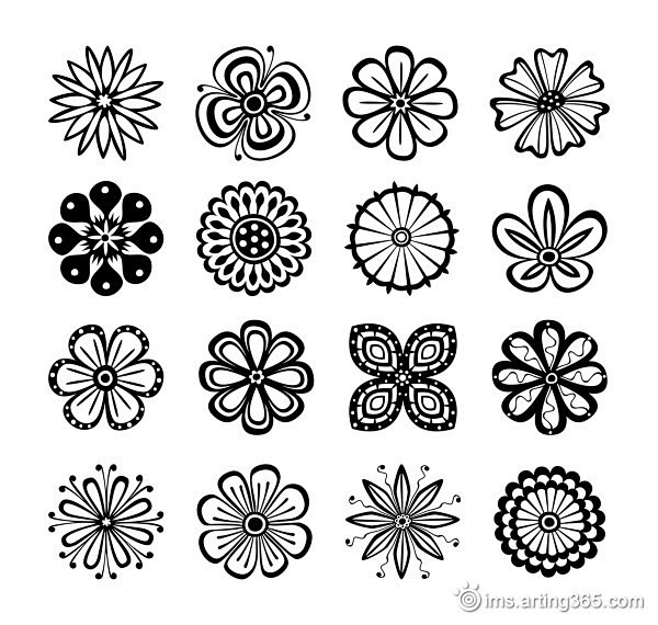 线条花朵纹样采集大赛