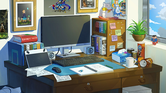 场景书桌卡尼传说的插画pixivこの作品书桌は场景のタグがつけられた