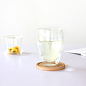 ibtoo 圆形木质杯垫（2个装) Circular 原创 设计 新款 2013 正品 代购  德国