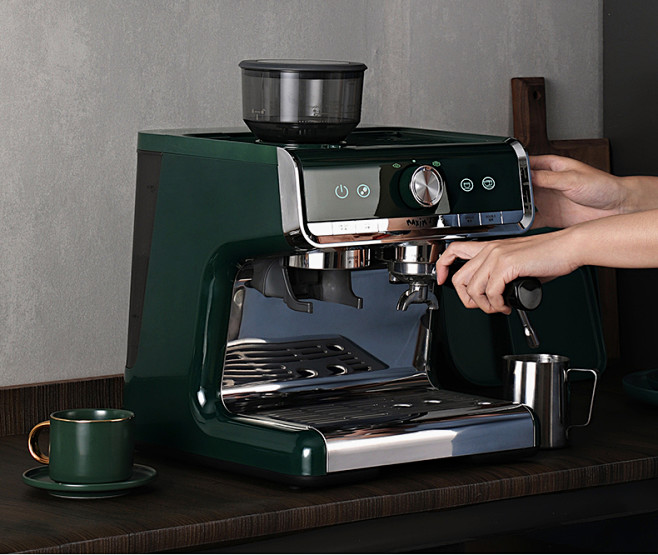 马克西姆马赛咖啡机意式全半自动家用奶泡机研磨一体半商用小型tmall