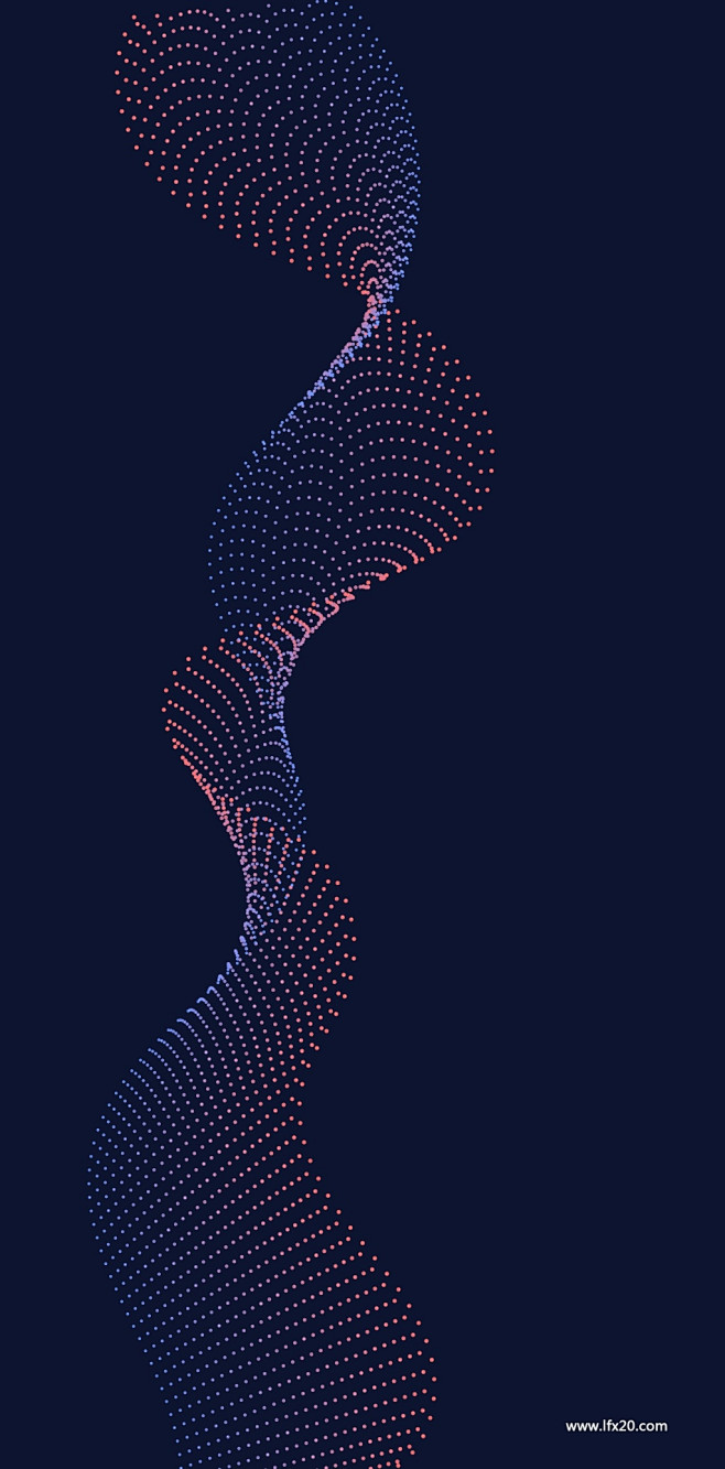 科技未来曲线几何图案梦幻光感背景