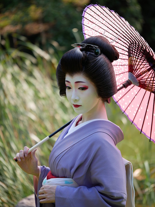 艺伎和风动态参考光影