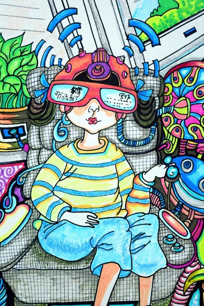 懈逅巴黎雨季*从daniel楠转采于2021-06-24 10:48:59科幻画插画懈逅