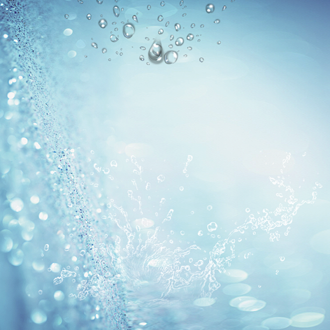 护肤品主图护肤品化妆品蓝色水滴水珠主图其他背景图