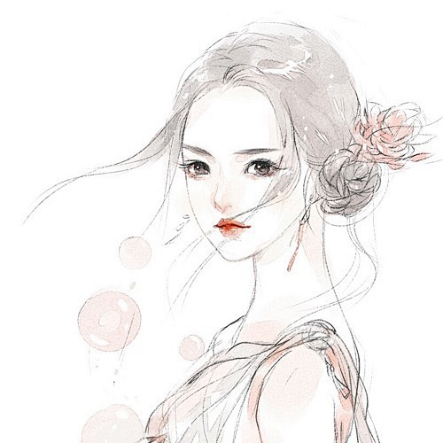 素雅的女生漫画头像美图