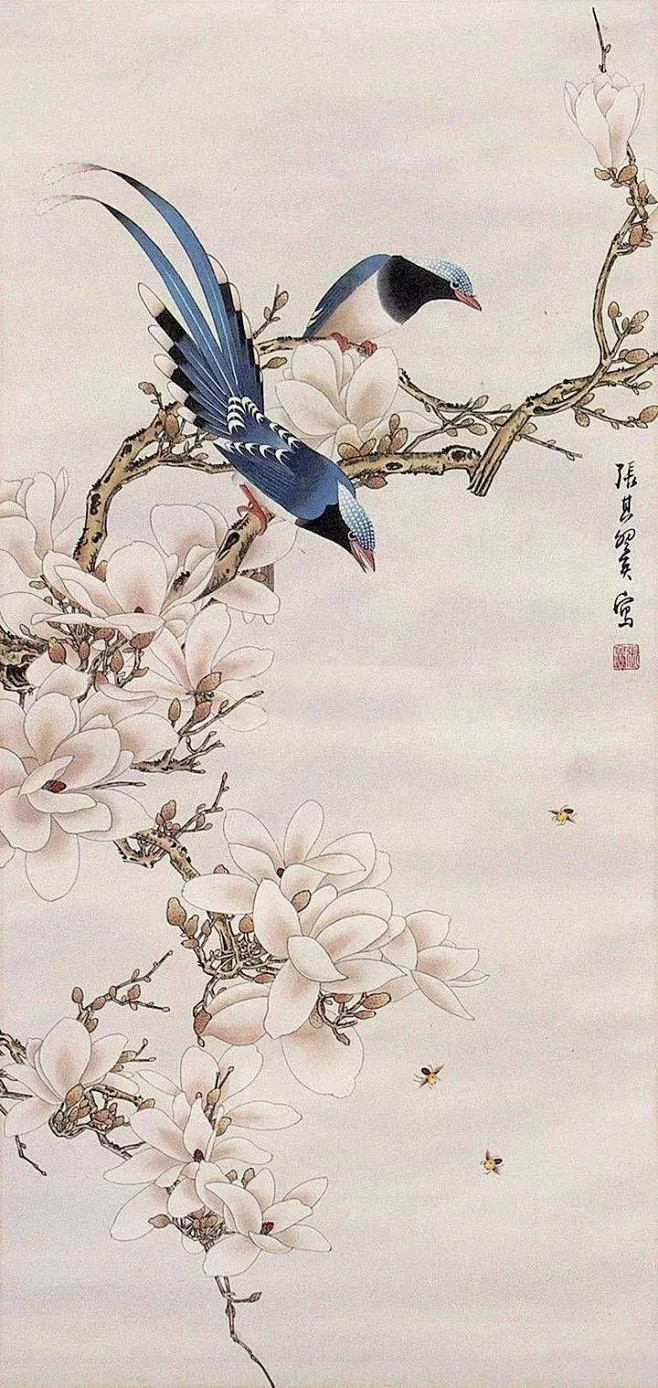 花能闻香,鸟能听语——张其翼花鸟画欣赏