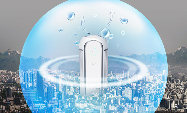 空气净化器环境治理空气污染环境海报设计psdti289a6803