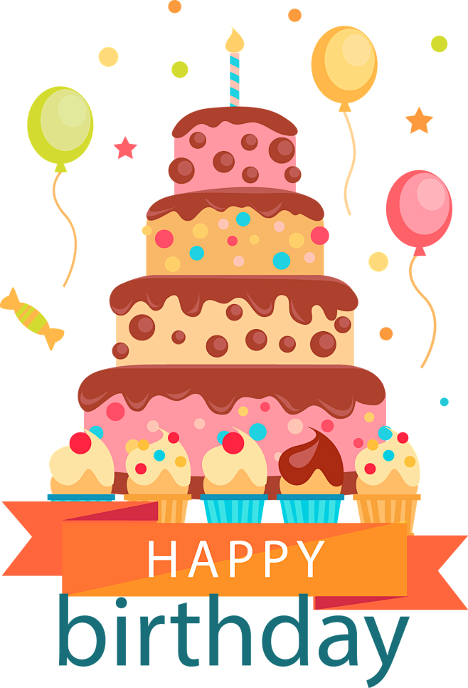生日蛋糕素材卡通手绘儿童生日海报png图片模板下载2447mb其他大全
