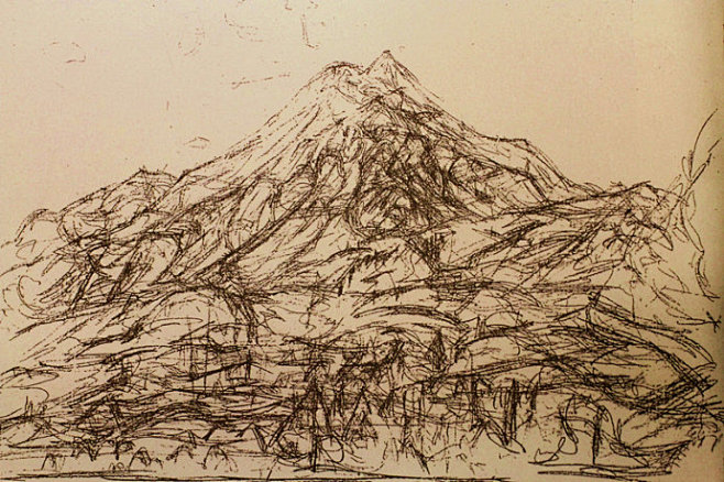 转载瑞士雕塑家贾科梅蒂素描作品