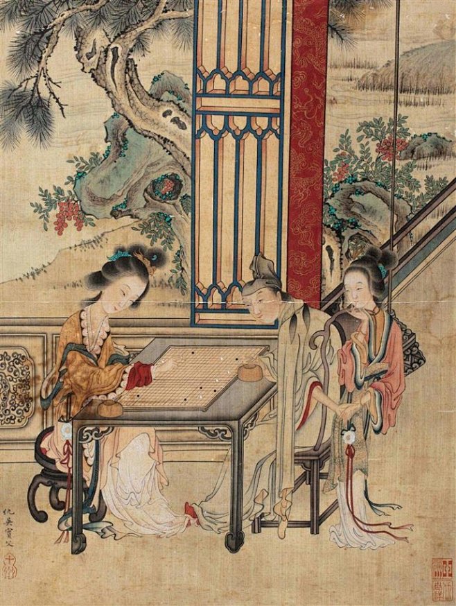 明仇英画作欣赏