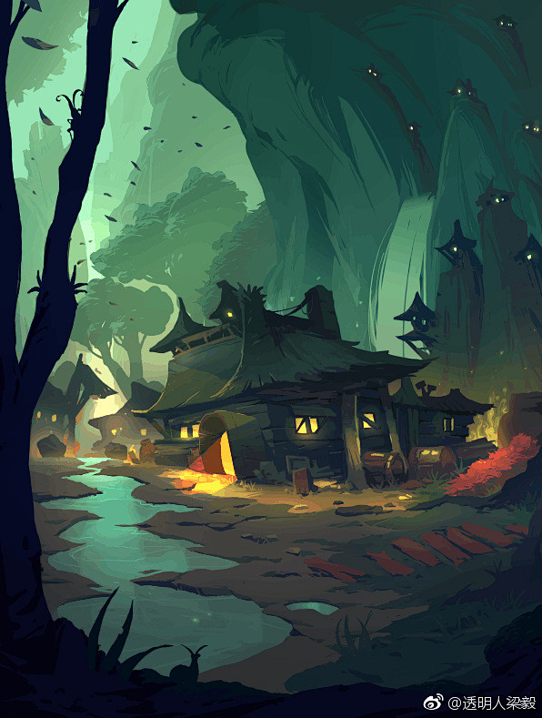 之前发的一些美式漫画人物插图就是为这款名叫酒馆纷争游戏画的有兴趣