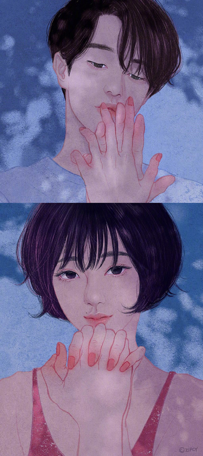 韩国插画师zipcy的作品67美好而又甜蜜的情侣日常67676767