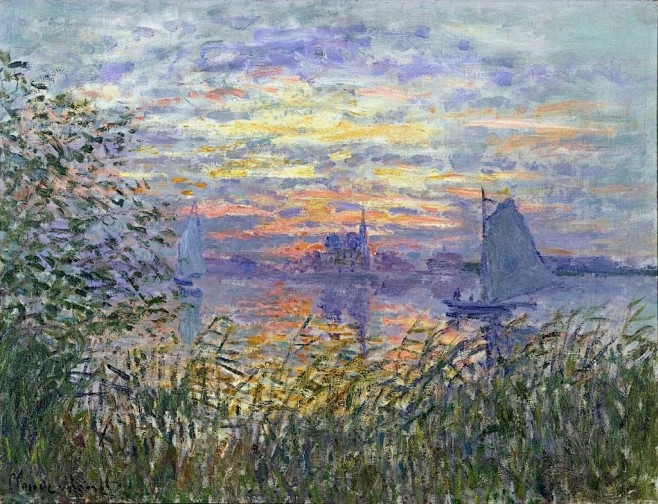 塞纳河上的夕阳