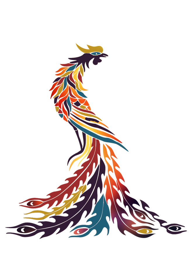 火凤凰卡通凤凰海报2