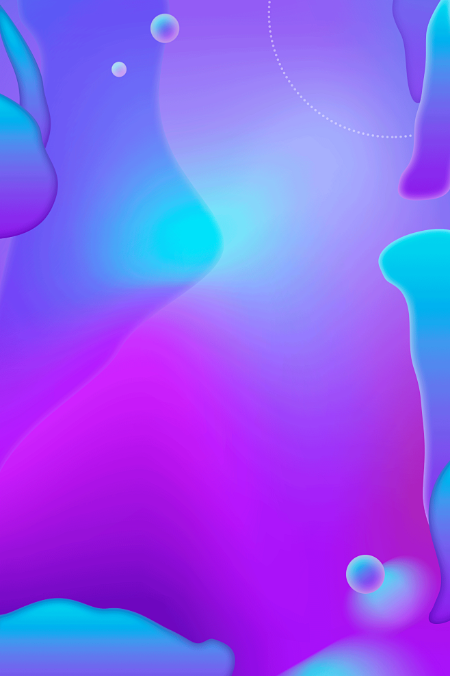 浪漫蓝紫色流体渐变-4