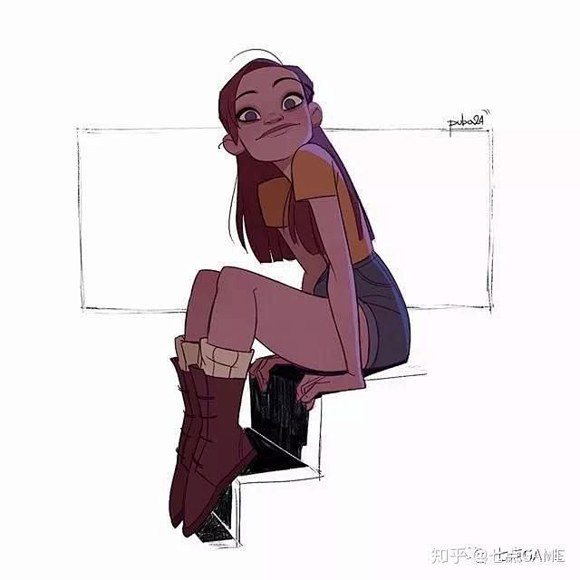 街头滑板少年俄罗斯自由插画师动画师puba24作品