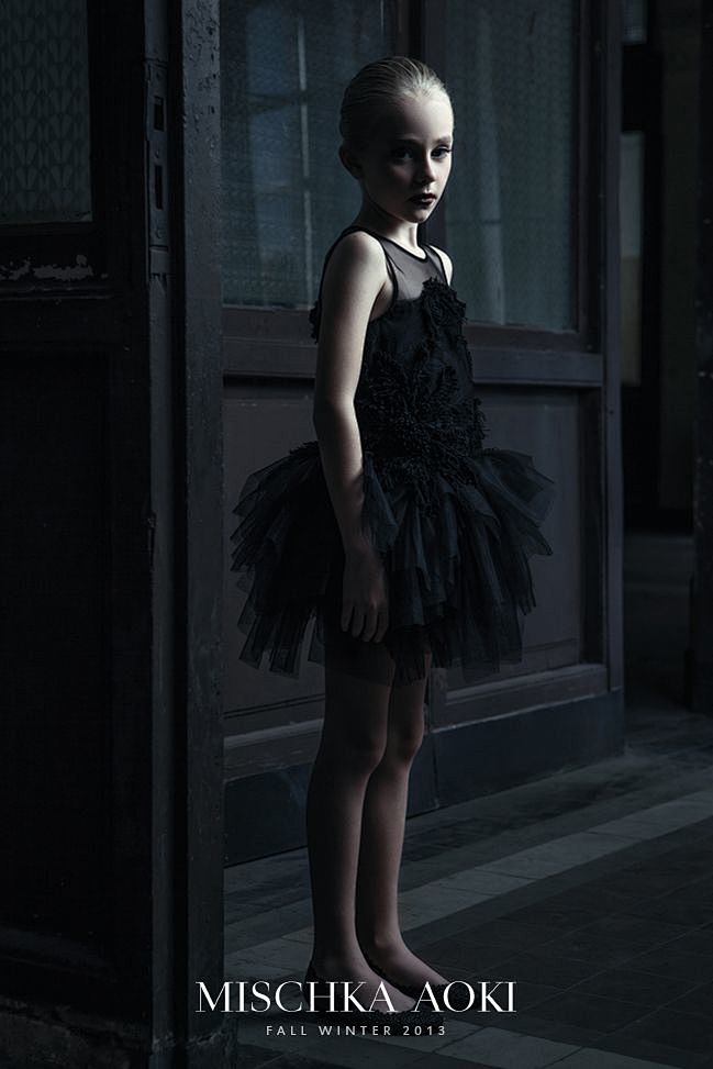 the black swan at mischka aoki fall 2013 girlswear collection