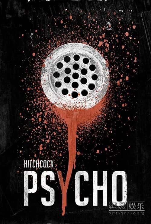 希区柯克经典电影四款海报全新简约派设计希区柯克希区柯克经典电影