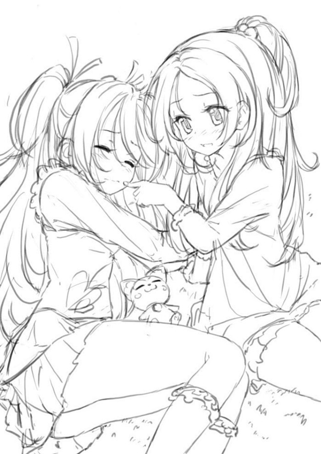手绘教程漫画人物线稿