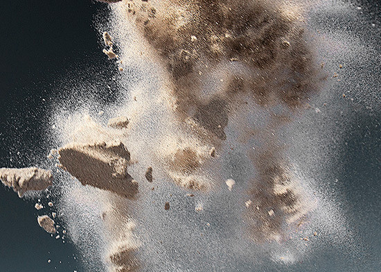 沙尘粉末尘土碎石