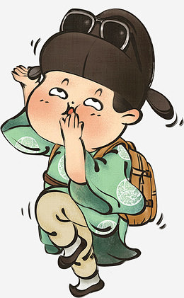 国潮男生人物元素