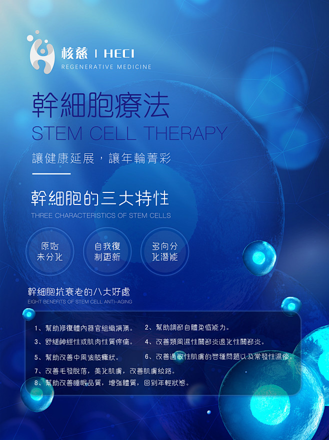 大健康医疗细胞海报