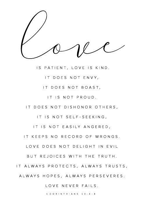 loveispatientloveiskindbibleverseprint1corinthians134