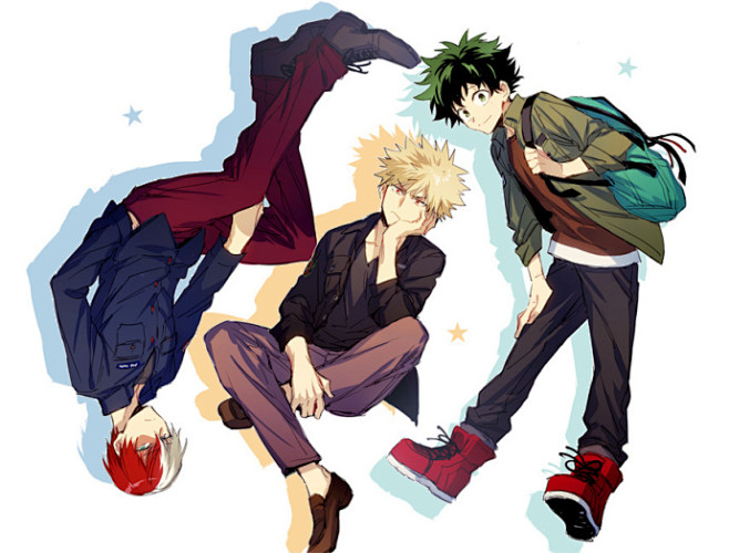 转推我的英雄学院轰出胜デク轰焦冻绿谷出久爆豪胜己p13为轰出p5为胜