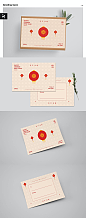 简约时尚好用的矢量中国新年春节贺卡海报设计模板-AI,EPS