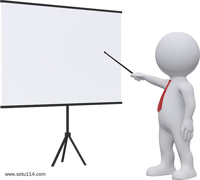 ppt演讲商务3d小人