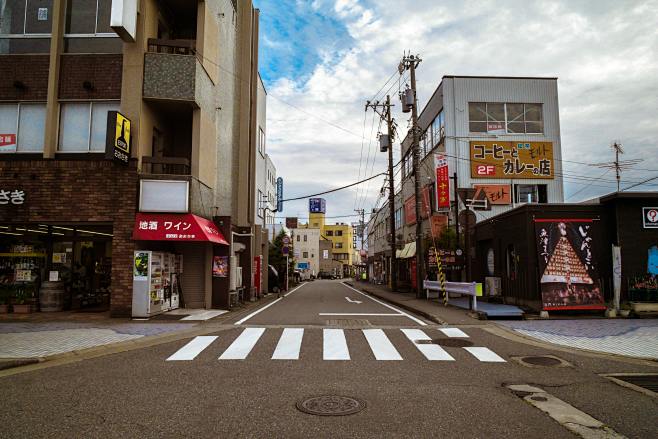 日本城市街道街景