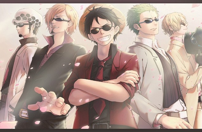 海贼王op这五人不是一般的帅啊动漫画师阿星嗓p站id