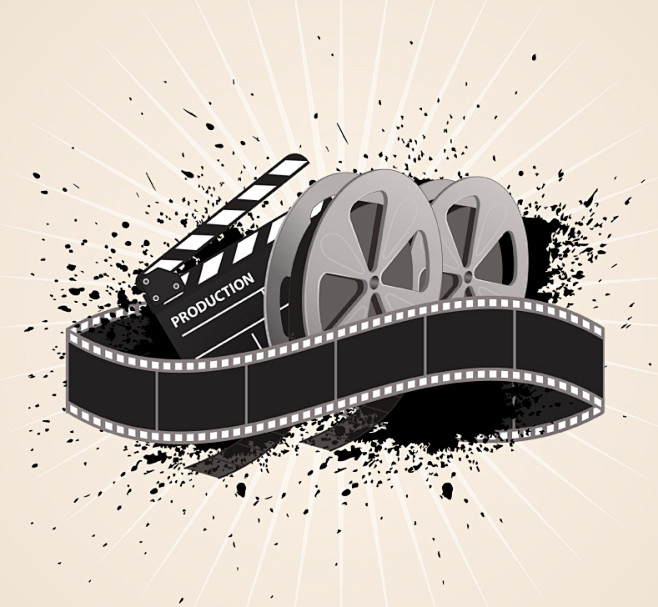 12:12:45创意电影胶卷设计矢量素材海报排版洛桐里同采自www