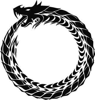 圆形图标龙环蛇