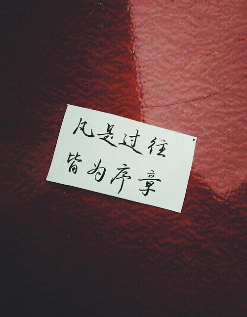 凡是过往皆为序章