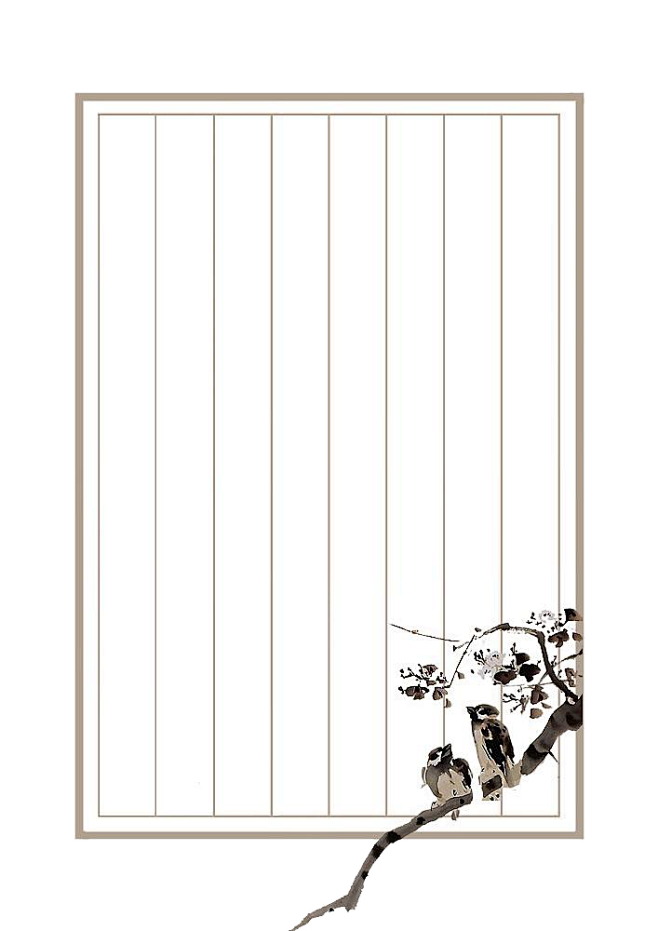 古风信封信纸素材