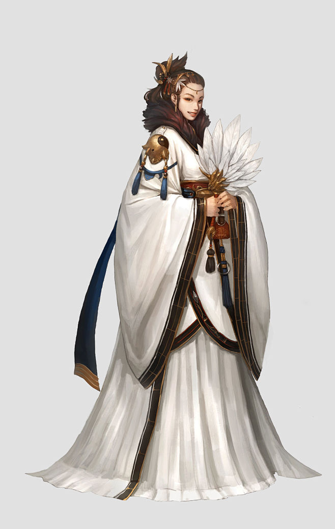 12:44:05中国原画 角色原画 游戏 仙族1喜欢贵族   优雅  神仙  天使