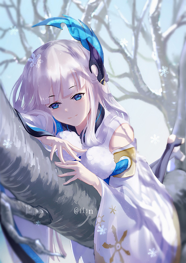 阴阳师手游雪女同人图插画壁纸雪女半次元第一中文cos绘画小说社区