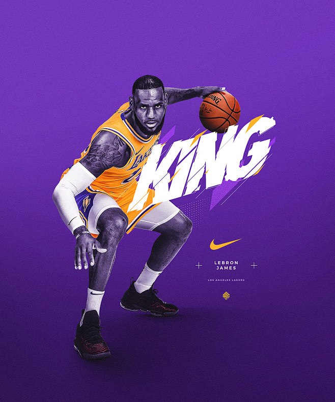 nikekingjames23nikespoofposterforlebronjames23oflosangeleslakers