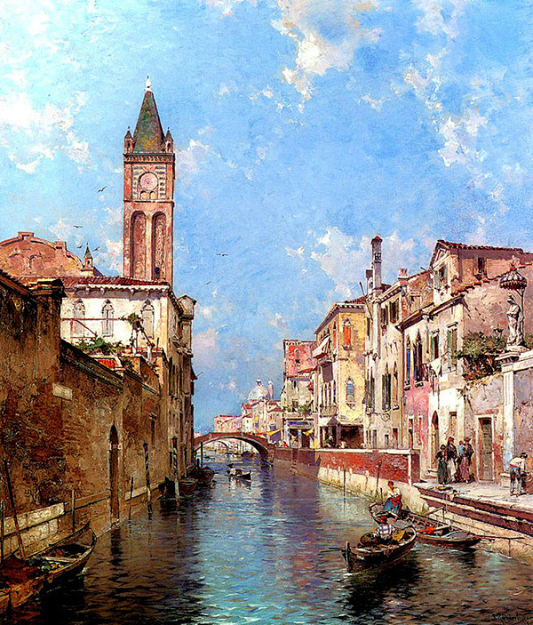 欧洲风景油画作品欣赏1