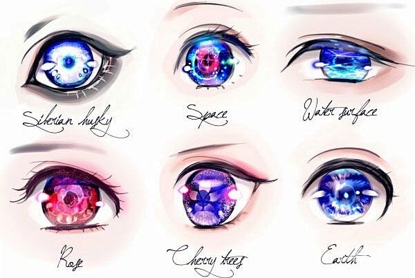靓丽的瞳孔生动的眼神眼睛的画法教程参考绘画学习插画
