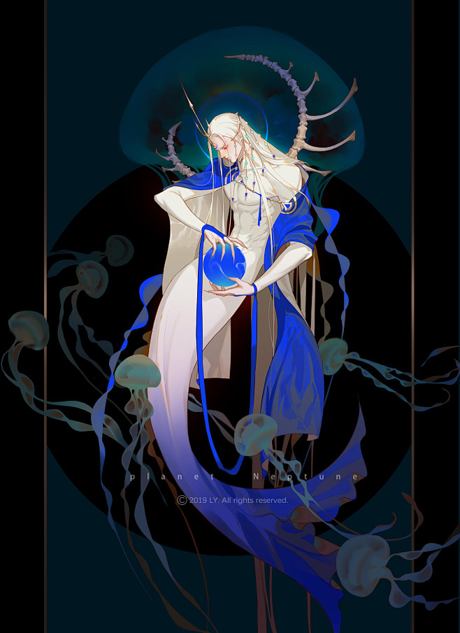 海王星是第八颗行星,用罗马神话中的海神——尼普顿(neptune)的名字来