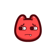 s352魔鬼猫表情叹气全身动态小红脸q版迷你好吧没办法无奈ip动漫魔性