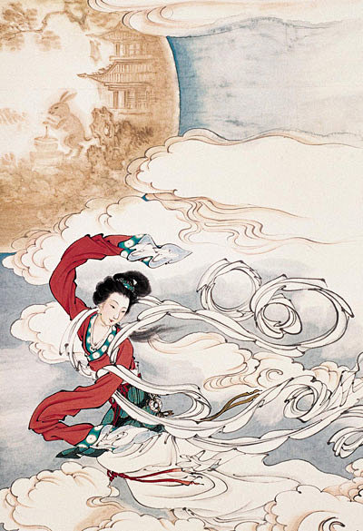 国画嫦娥奔月