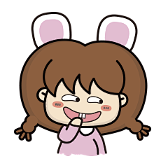 韩小兔原创表情包坏笑日常女孩可爱小仙女